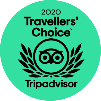 2020 Travellers' choice sticker by Tripadvisor