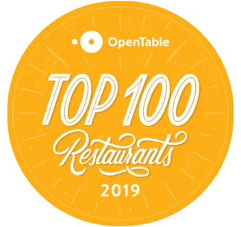 2019 Top Restaurant sticker by OpenTable