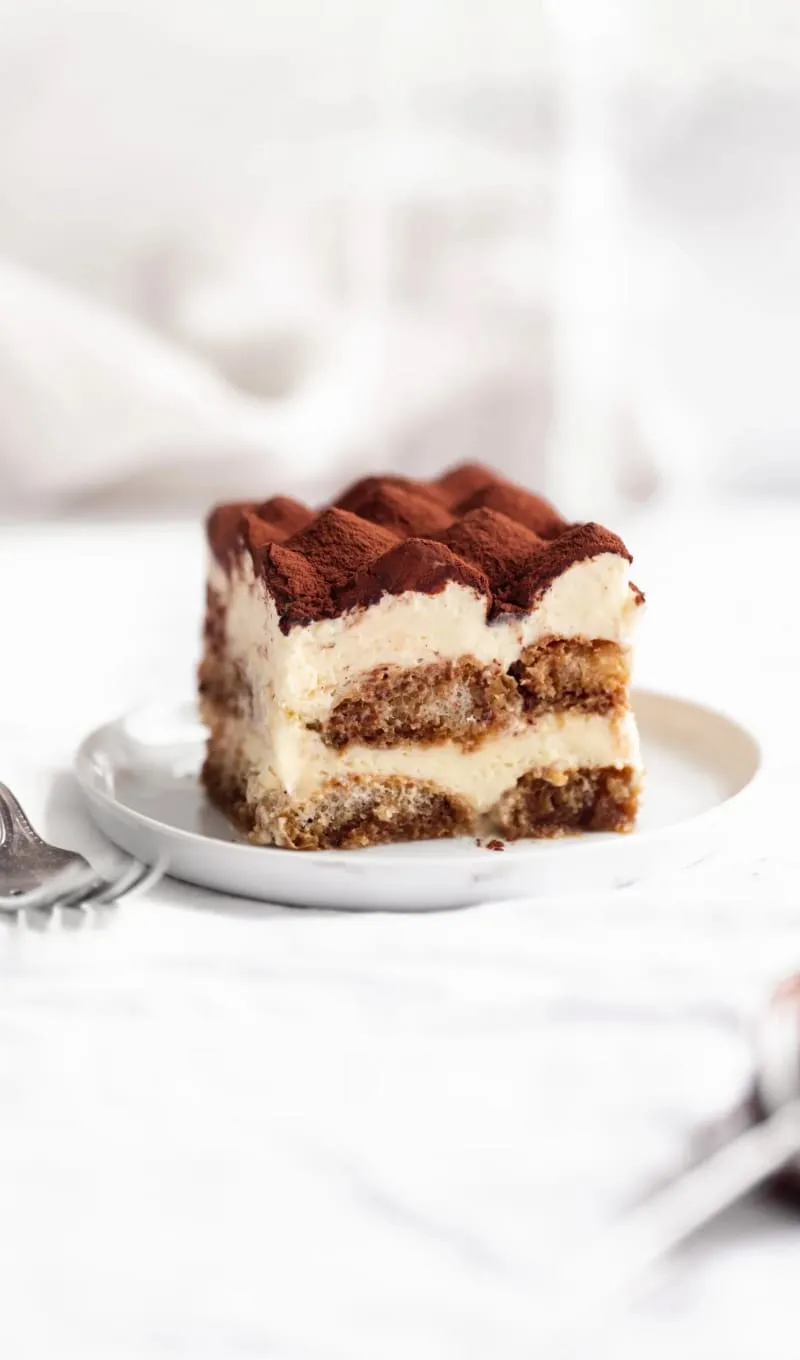 A beautiful piece of tiramisu